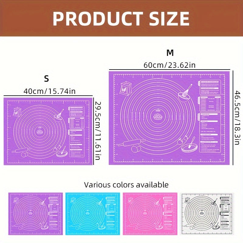 Extra-Thick Non-Stick Silicone Baking Mat for Dough Pastry and Noodles