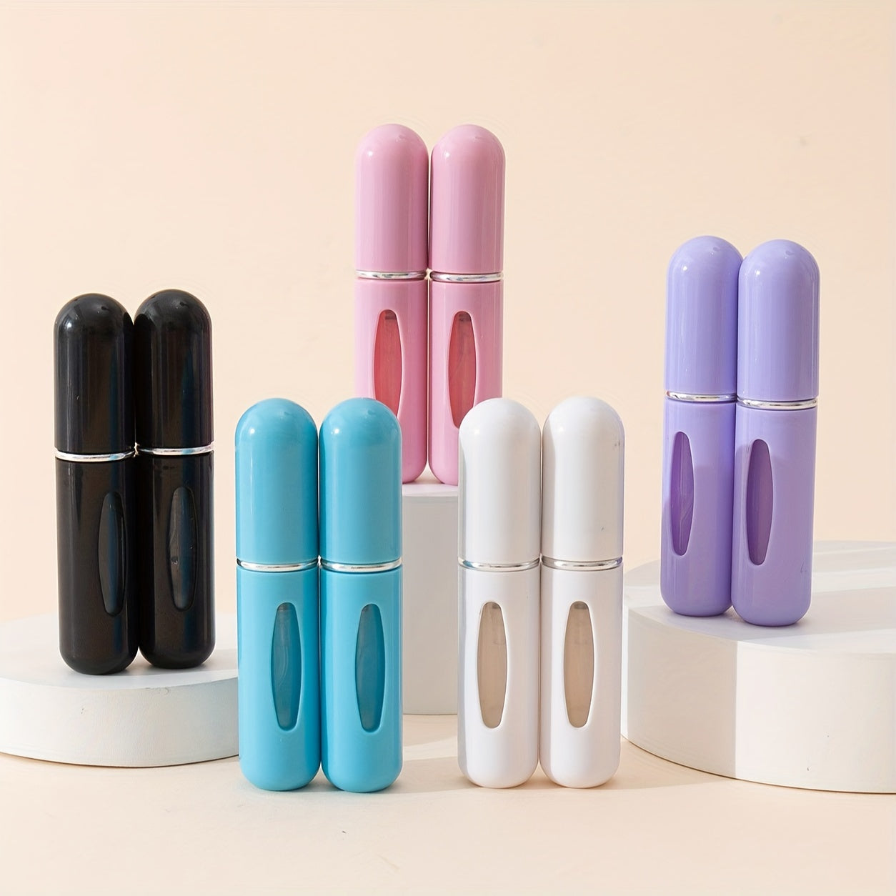 10 Pack 5ml Portable Perfume Atomizers Refillable Spray Bottles for Travel Oil Cologne