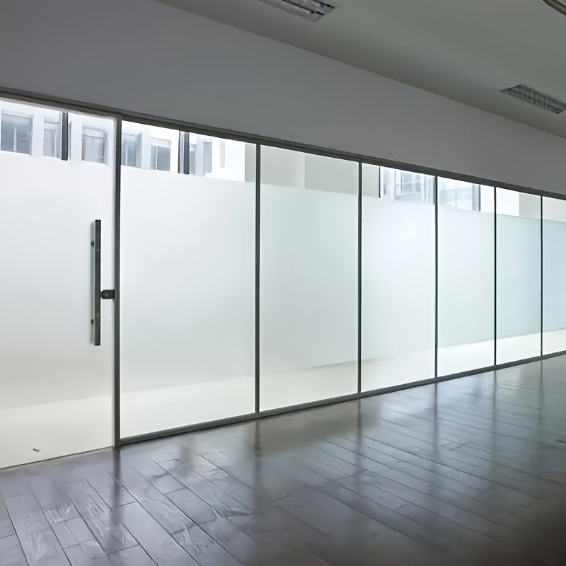 Película de vidrio esmerilado, 1 rollo, removible y reutilizable, cubierta de privacidad para ventanas