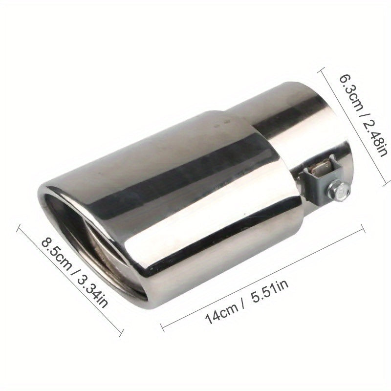 Универсальные нержавеющие стальные насадки на выхлопную трубу автомобиля хром, радужное золото, прочные