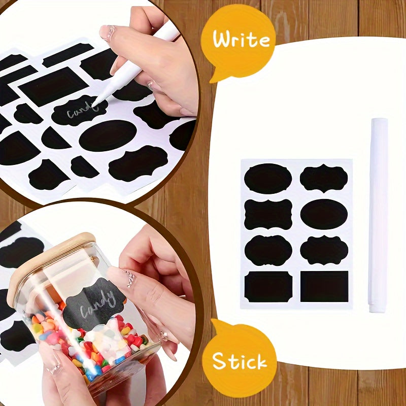 12-Piece Square Glass Spice Jar Set with Waterproof Labels and Bamboo Lids