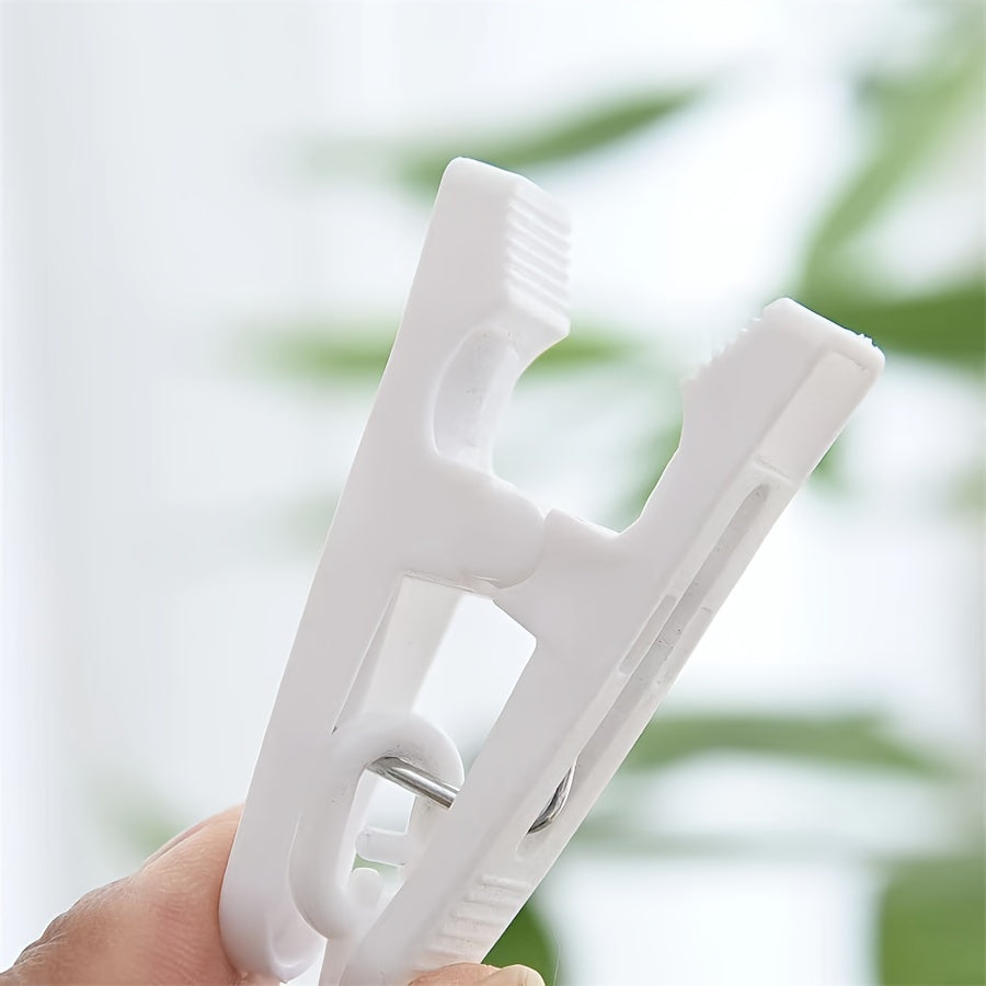 Estante plegable a prueba de viento para secar con 10/14 pinzas para ropa para calcetines, ropa interior y muñecas