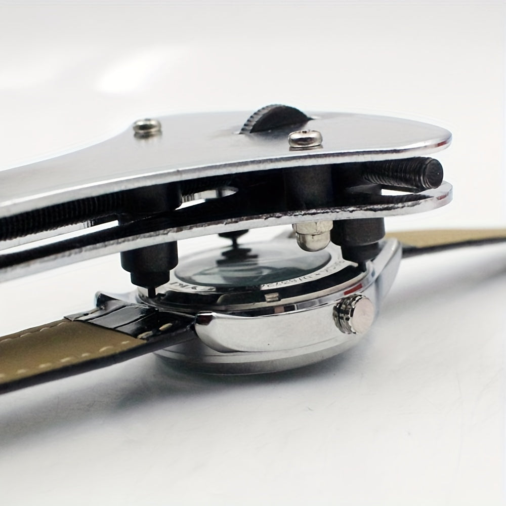 Adjustable Screw Back Wrench Watch Repair Tool with Watch Opener and Battery Remover