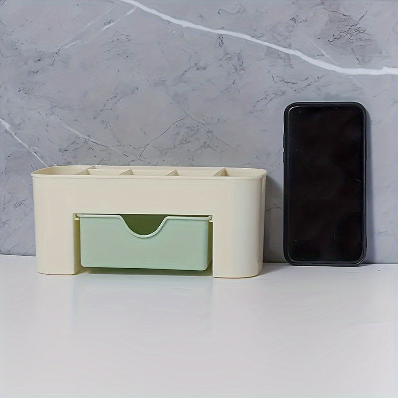Plastic Desktop Organizer with Drawers for Jewelry Cosmetics and Makeup Storage