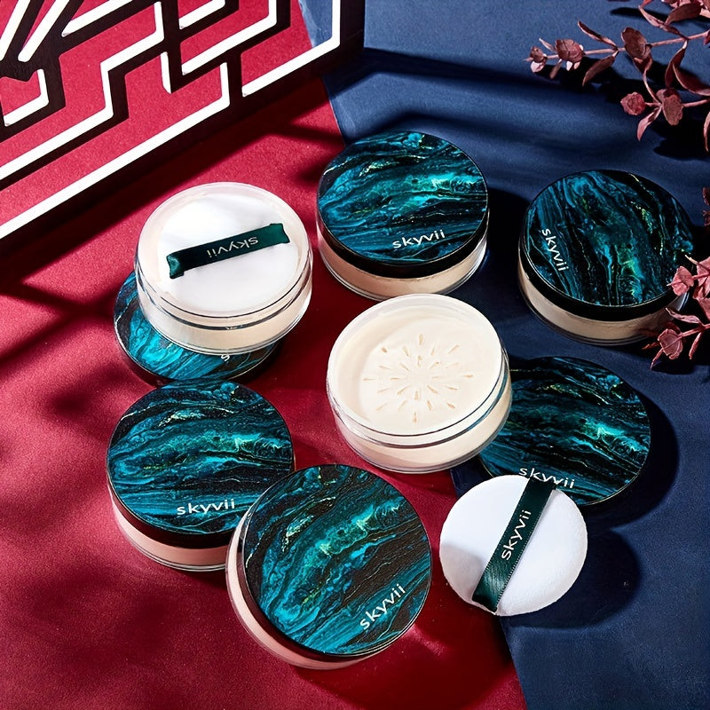 Polvo suelto fijador de maquillaje a prueba de agua, control de grasa, resistente al sudor, acabado mate para todo tipo de piel