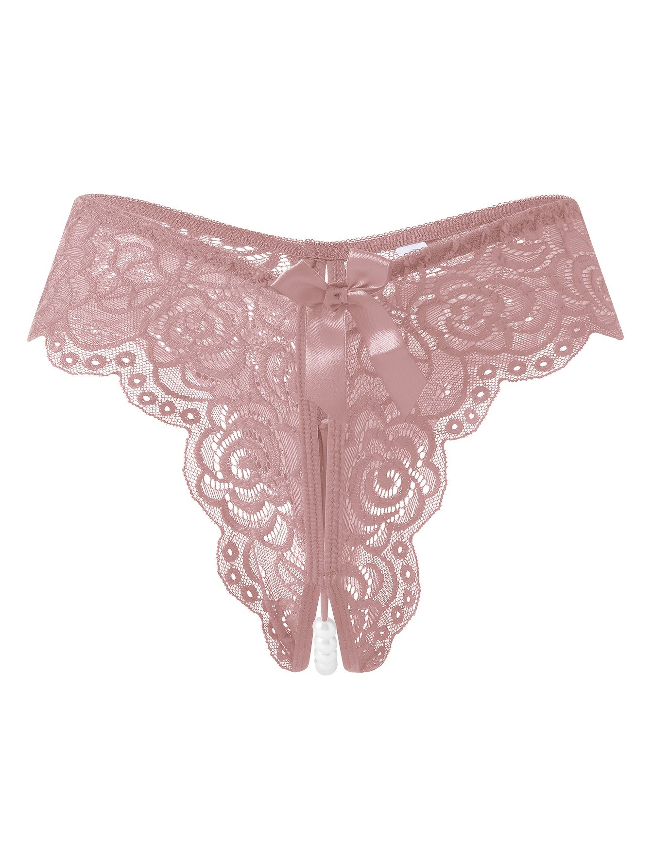 Kattalar uchun tikanli tanga bilan bog'langan bowknot marjonlari bilan pastki qismda qulay polyamid elastan