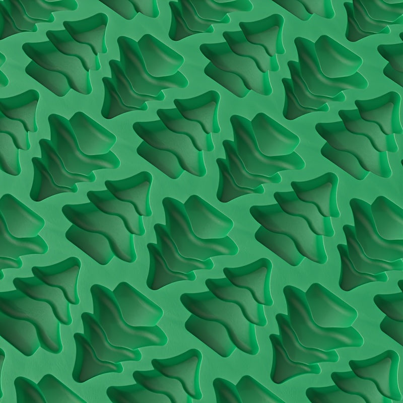 Mini Christmas Tree Chocolate Mold 100 Cavity Silicone for Candy and Fondant