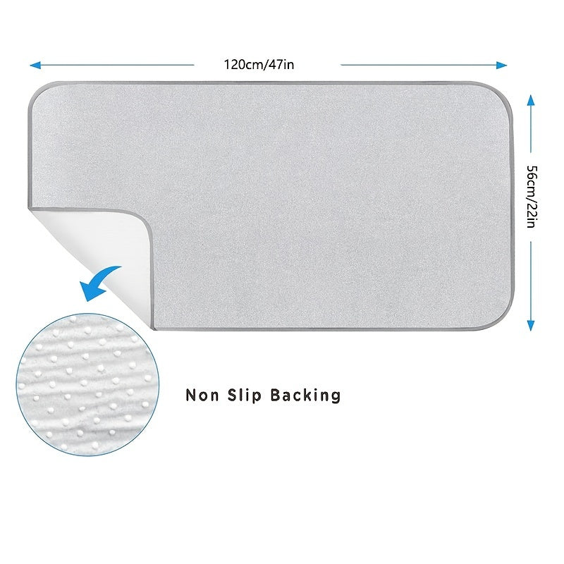Set of 3 Foldable Ironing Board Pads Heat Resistant Non-Slip for Travel and Home