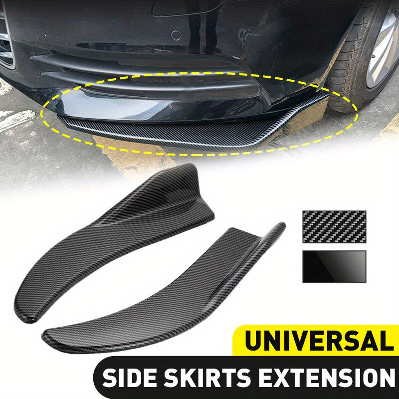 Spoiler de parachoques universal para coche, faldón lateral, labio delantero y trasero, anti-colisión