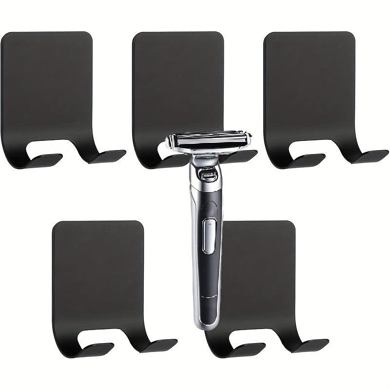 Wall Mounted Shaver Holder Rack Plastic Bathroom Storage for Men and Family