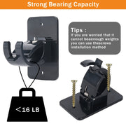 Self-Adhesive Curtain Pole Brackets 40mm Diameter Pack of 4 with Screws