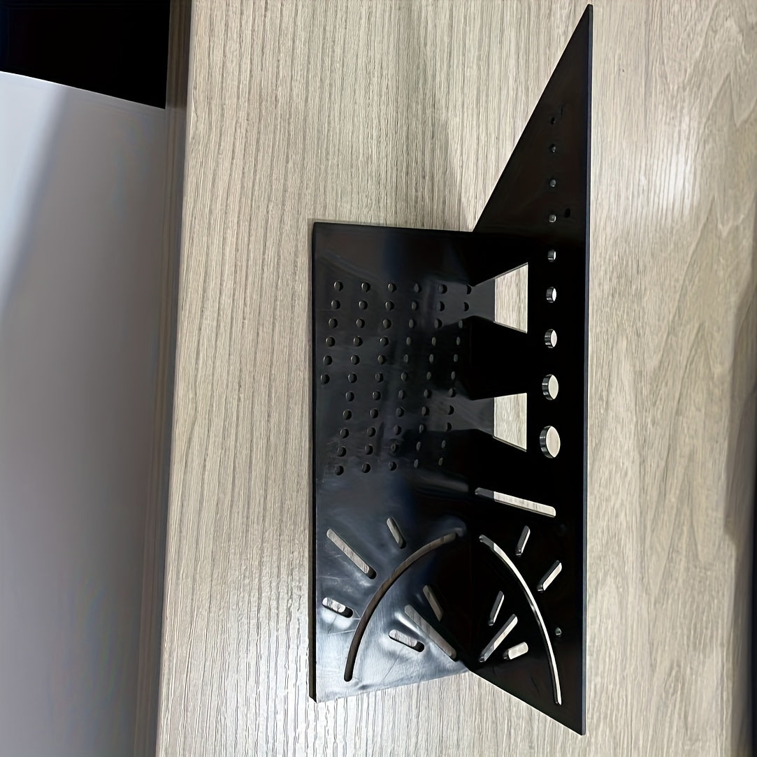 Angle Measuring Ruler with 45° and 90° Marks for Woodworking and Drafting Durable ABS