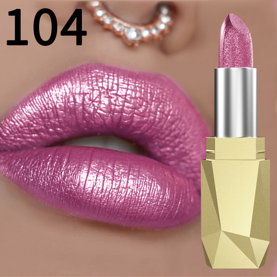 Women's Pearlescent Lipstick High Color Moisturizing Lip Gloss