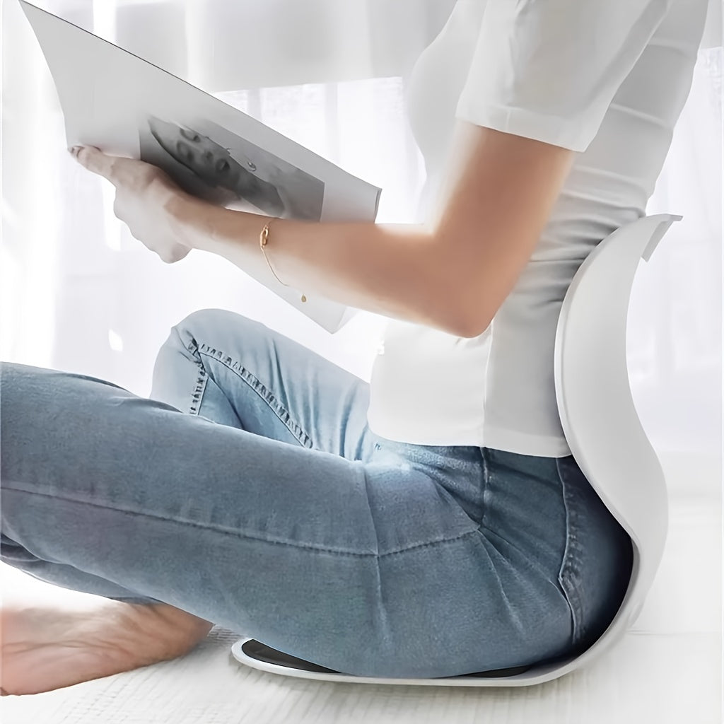 Ergonomic Lumbar Support Pillow Washable Nylon Cover Black Grey Non-Electric Seat Pad