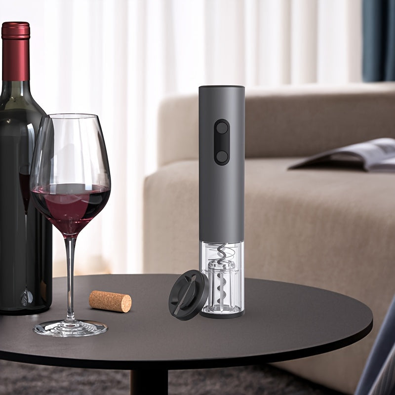 Electric Wine Opener Battery Powered Automatic Corkscrew with Cutter and Kitchen Supplies