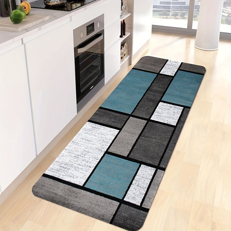 Soft Thickened Kitchen Floor Mat Non-slip Waterproof Oil-proof Runner Rug Dirt-resistant Doormat