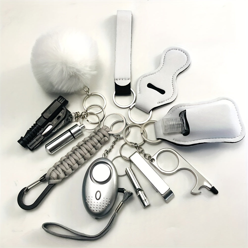 12-частный комплект безопасности: комплект личной безопасности с персональной сигнализацией и защитными аксессуарами - идеальный подарок на День святого Валентина для женщин