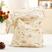 Waterproof Cloth Diaper Bag with Dual Pockets Reusable Stylish for Travel Beach Pool