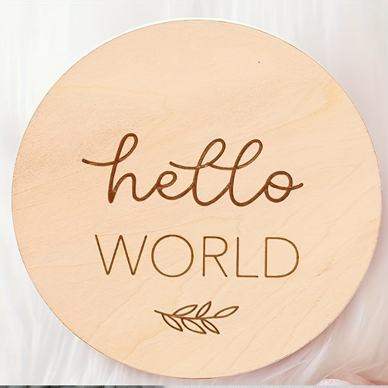 Набор из семи деревянных двусторонних карточек-ориентиров для каждого месяца, деревянный знак рождения, двусторонние карточки для фотографий, карточки роста за первый год, карточки-ориентиры беременности и подарок на рождение.