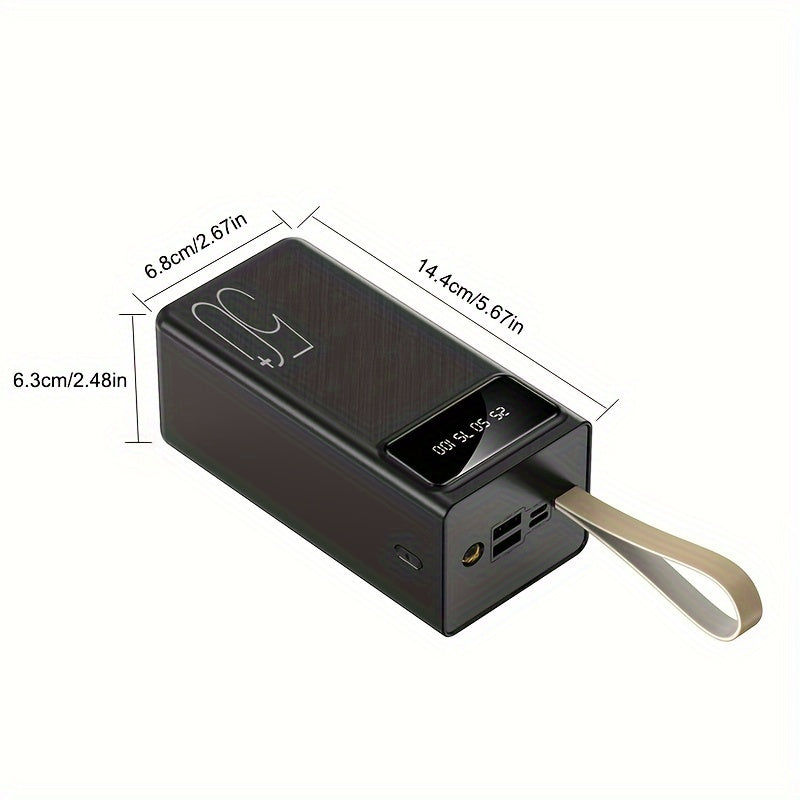 Banco de energía portátil de 50000mAh con entrada y salida USB-C dual, cargador de viaje