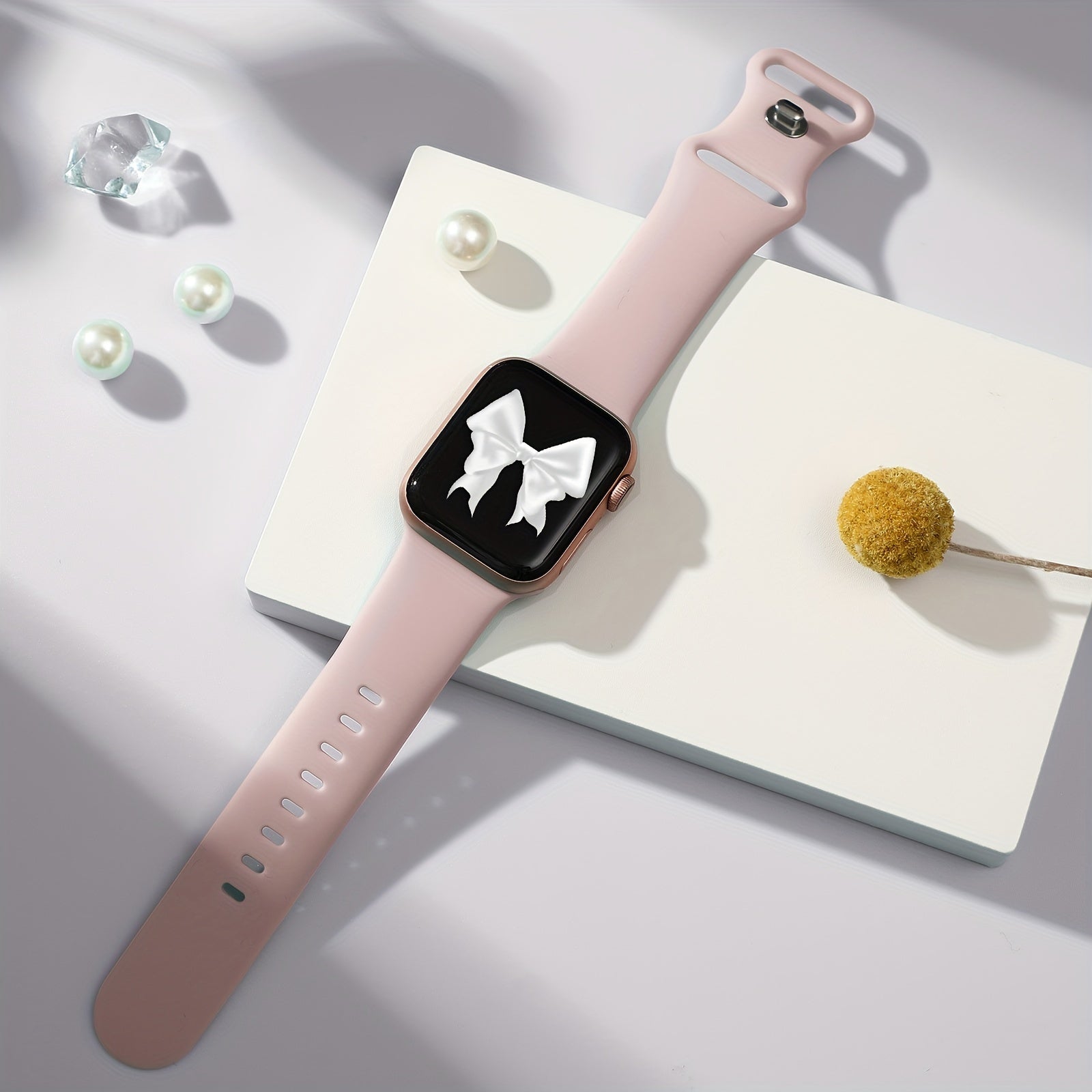 Apple Watch 38mm-49mm uchun 6 ta yumshoq silikon sport bantlari, suv o'tkazmaydigan, Series SE 9 Ultra 8 7 6 5 4 3 bilan mos keladi