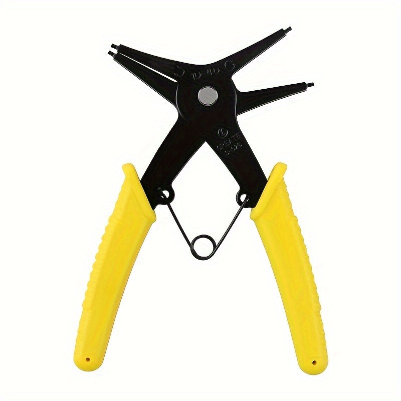 2-In-1 Snap Ring Pliers Metal Tool for Indoor Outdoor Use