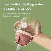 Kids Drinking Cup, Food Safe Straw, Educational Water Bottle, Adorable Gift