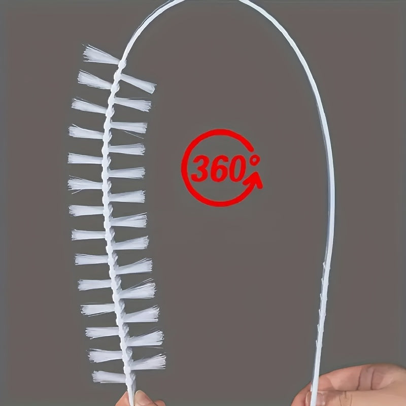 1 dona Plastik Kir yuvish mashinasi Barabanini tozalash cho'tkasi, Uzoq tutqichli Ichki idish tozalagich, Qo'lda ishlatiladigan Elektrsiz texnik xizmat ko'rsatish asbobi.