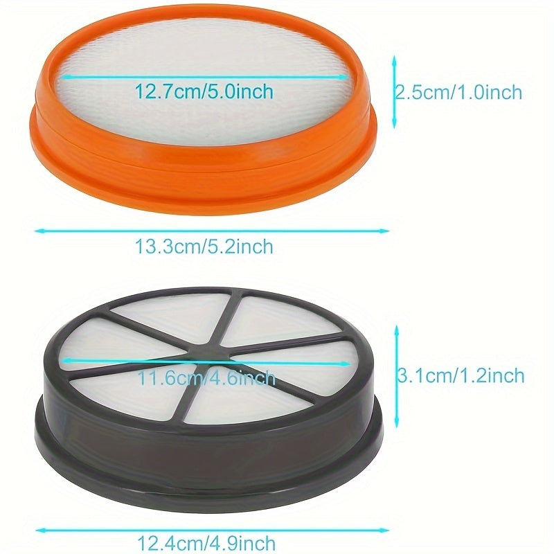 2 Pack Vacuum Filter Kit for Air Stretch Pet Max Mach Air Cleaners