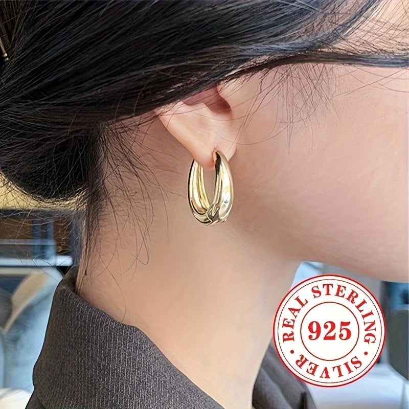 Ayollar uchun Sterling Silver halqa taqinchoq, zamonaviy va ko‘p maqsadli sovg‘a