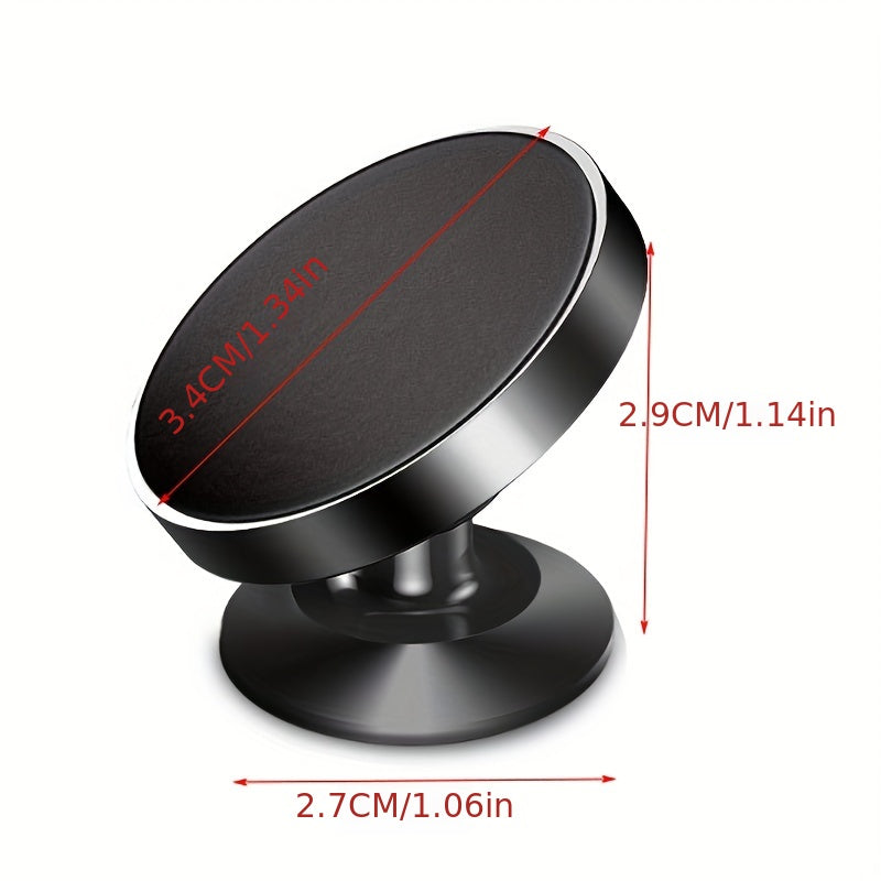 Universal Magnetic Car Phone Holder Mount for Smartphones, Adjustable, Compact