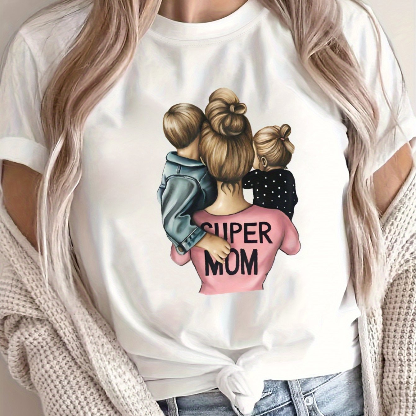 Camiseta suelta para mujer de gran tamaño, transpirable, casual, de manga corta, para verano