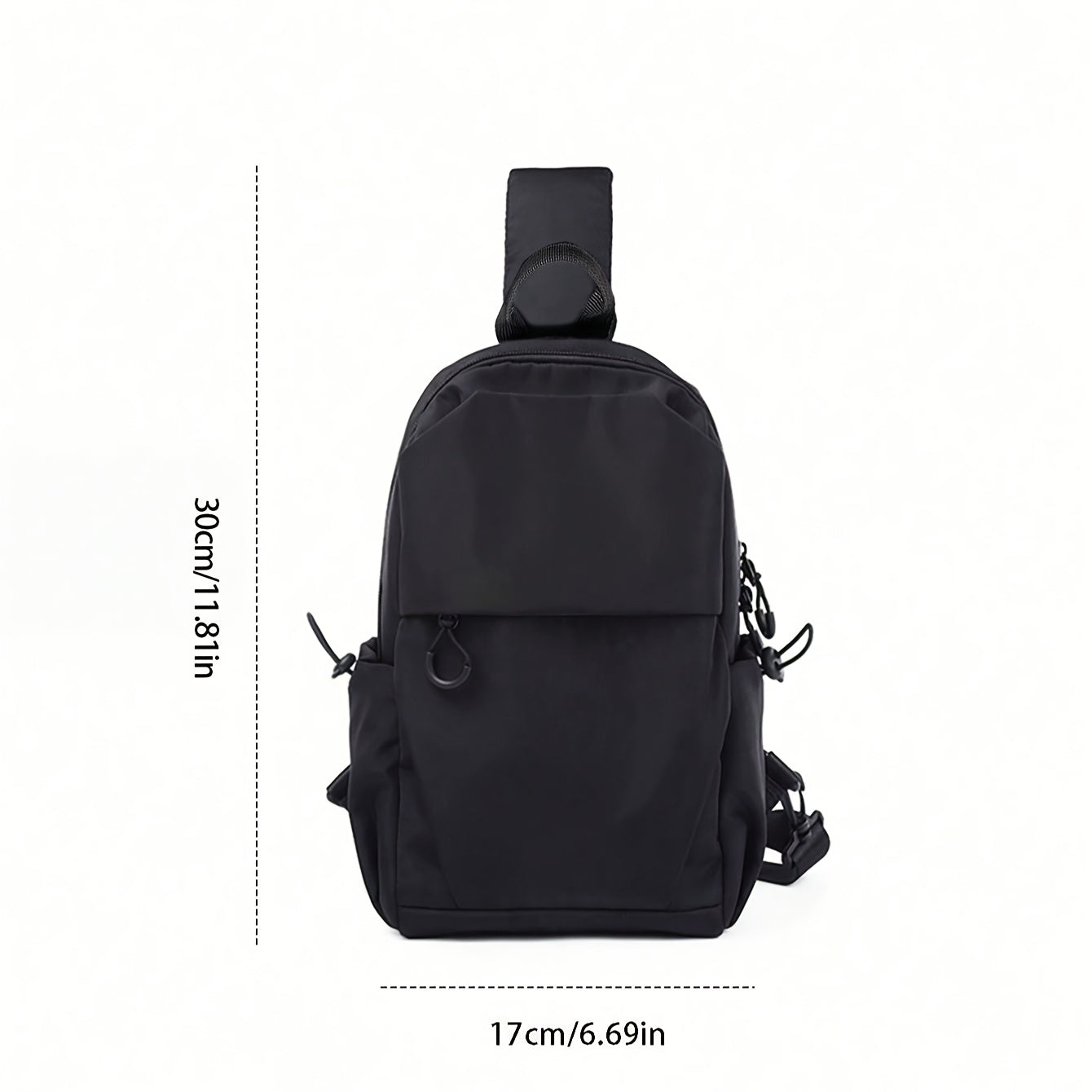 Men's Waterproof Nylon Crossbody Bag for Outdoor Sports Cycling Hiking