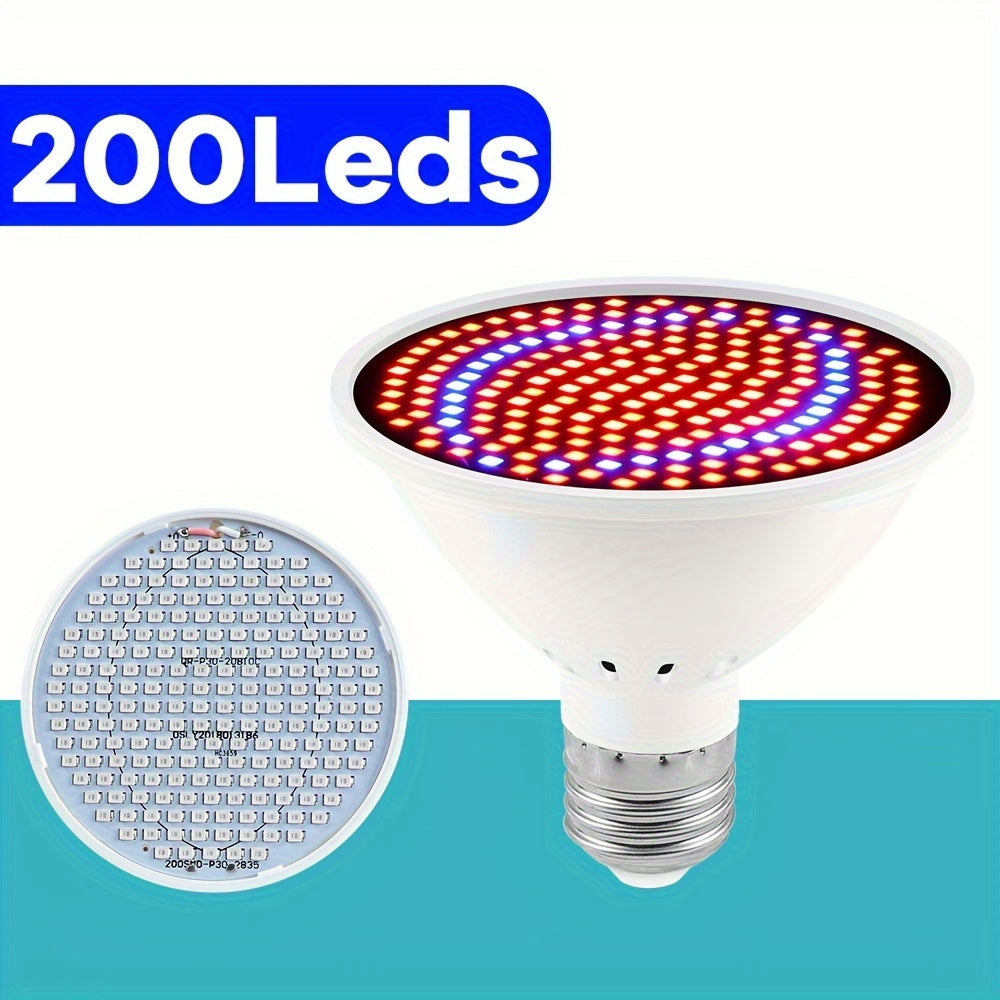 LED Plant Grow Light Full Spectrum E26 E27 Base 220V 126/200/300 LEDs Indoor Seed Germination