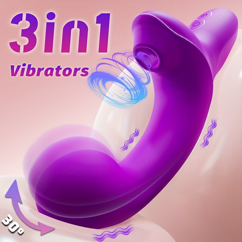 Female Silicone Clitoral Vibrator with 20 Stimulation Modes and Waterproof Design
