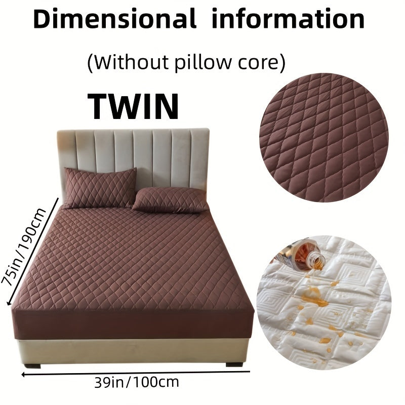 Fitted Sheet Set for 2/3 Bed Waterproof Deep Pocket Pillowcases Bedroom Guest Hotel