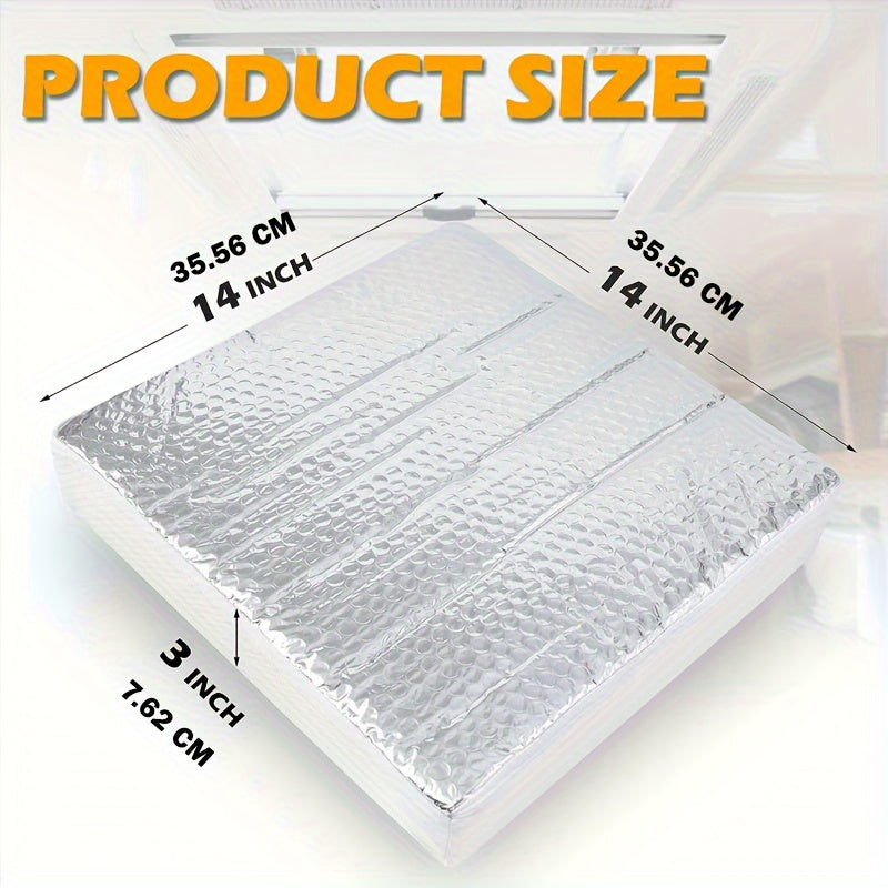 RV Vent Insulator and Skylight Cover with Reflective Surface 35.56cm White