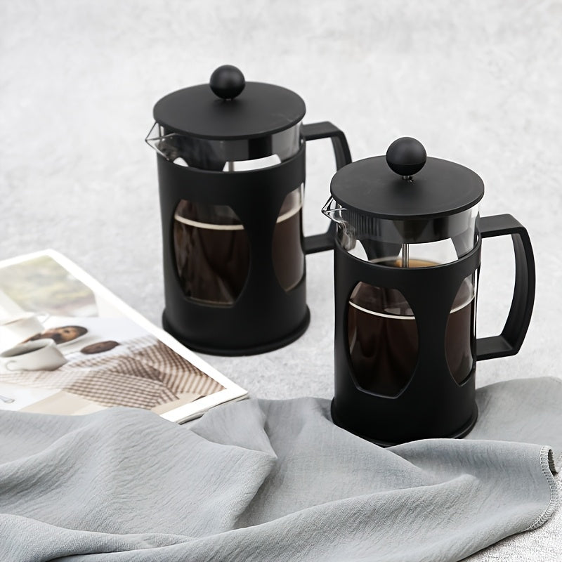 Glass French Press Coffee Maker with Stainless Steel Filter 4 Cup Capacity