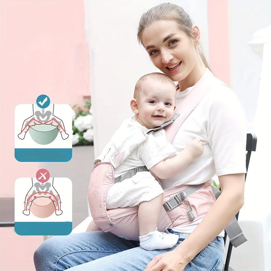 Lightweight Baby Carrier Sling for All Seasons Front and Back Seat for Ages 3+