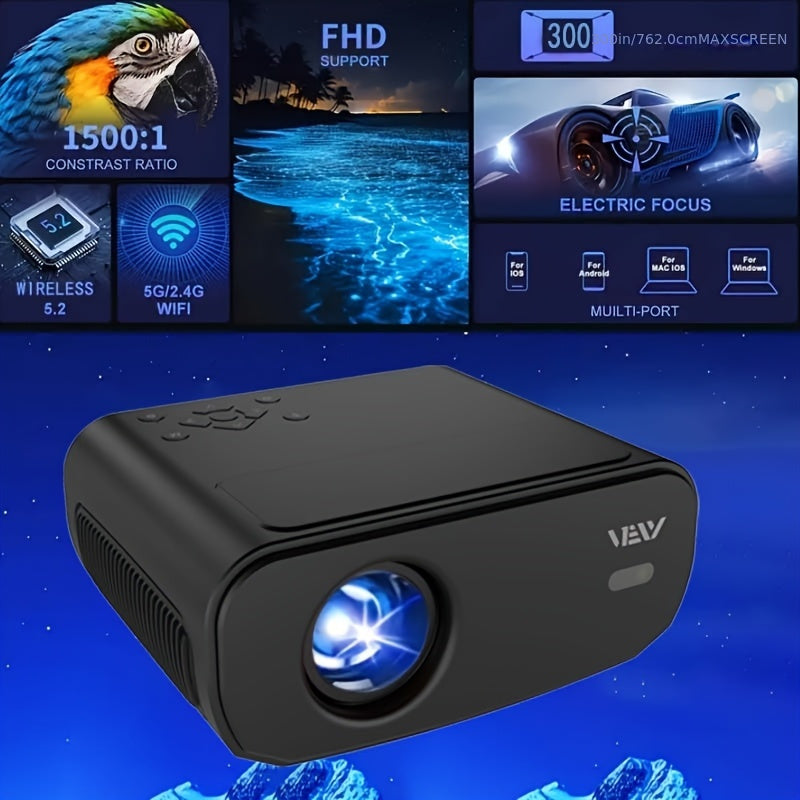 Home Theater Projector 20000 Lumens Full HD WiFi Wireless Portable