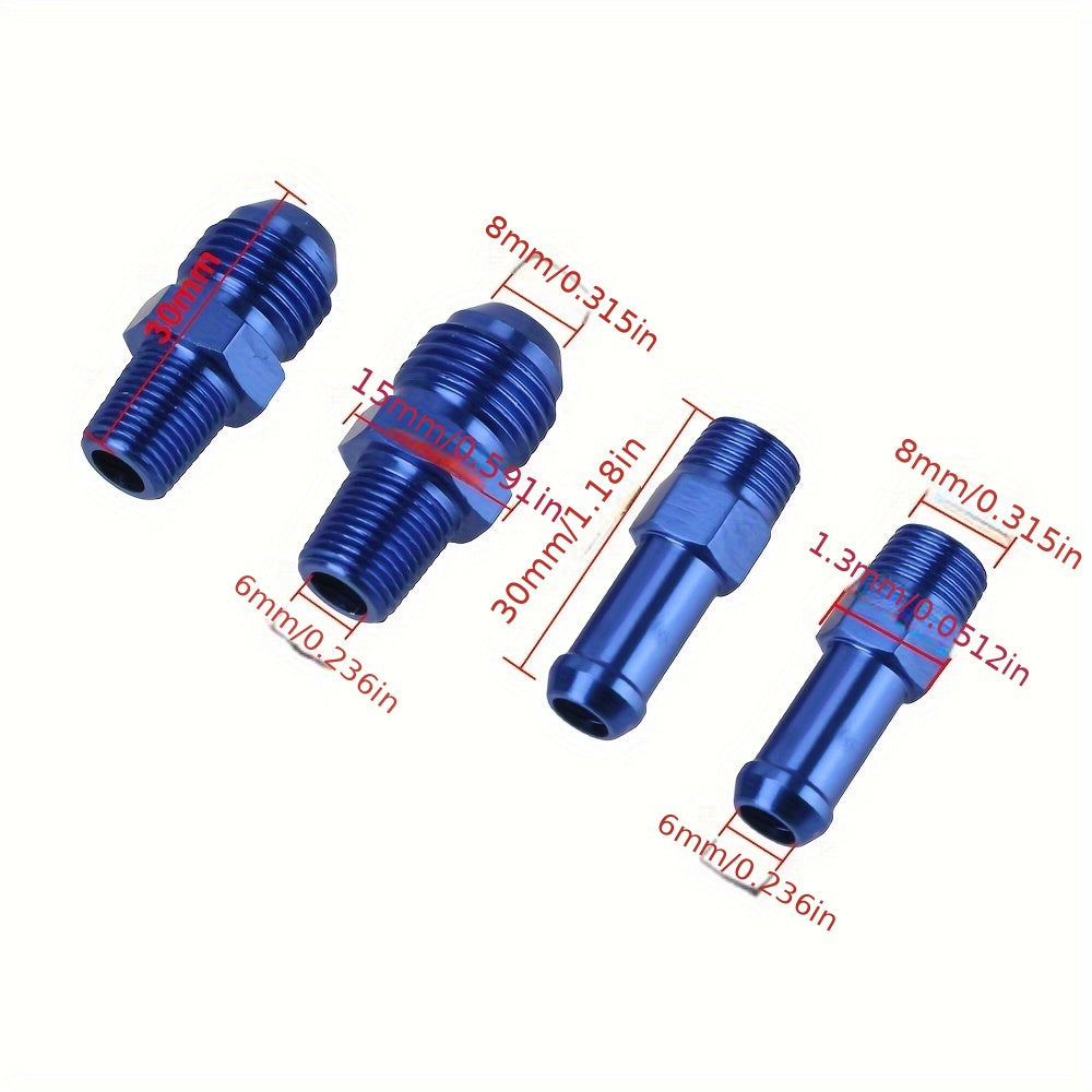 Kit de regulador de presión de combustible ajustable universal con medidor de 6 colores