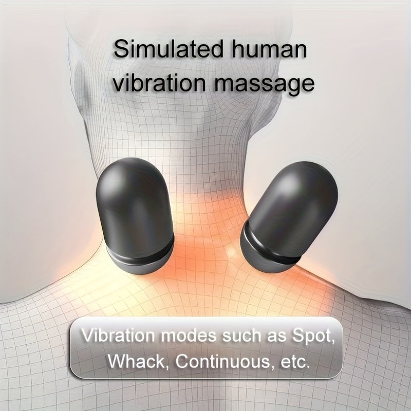 Ergonomic Cervical Pillow with Heated Spine Massager Vibration Neck Support for Deep Relaxation