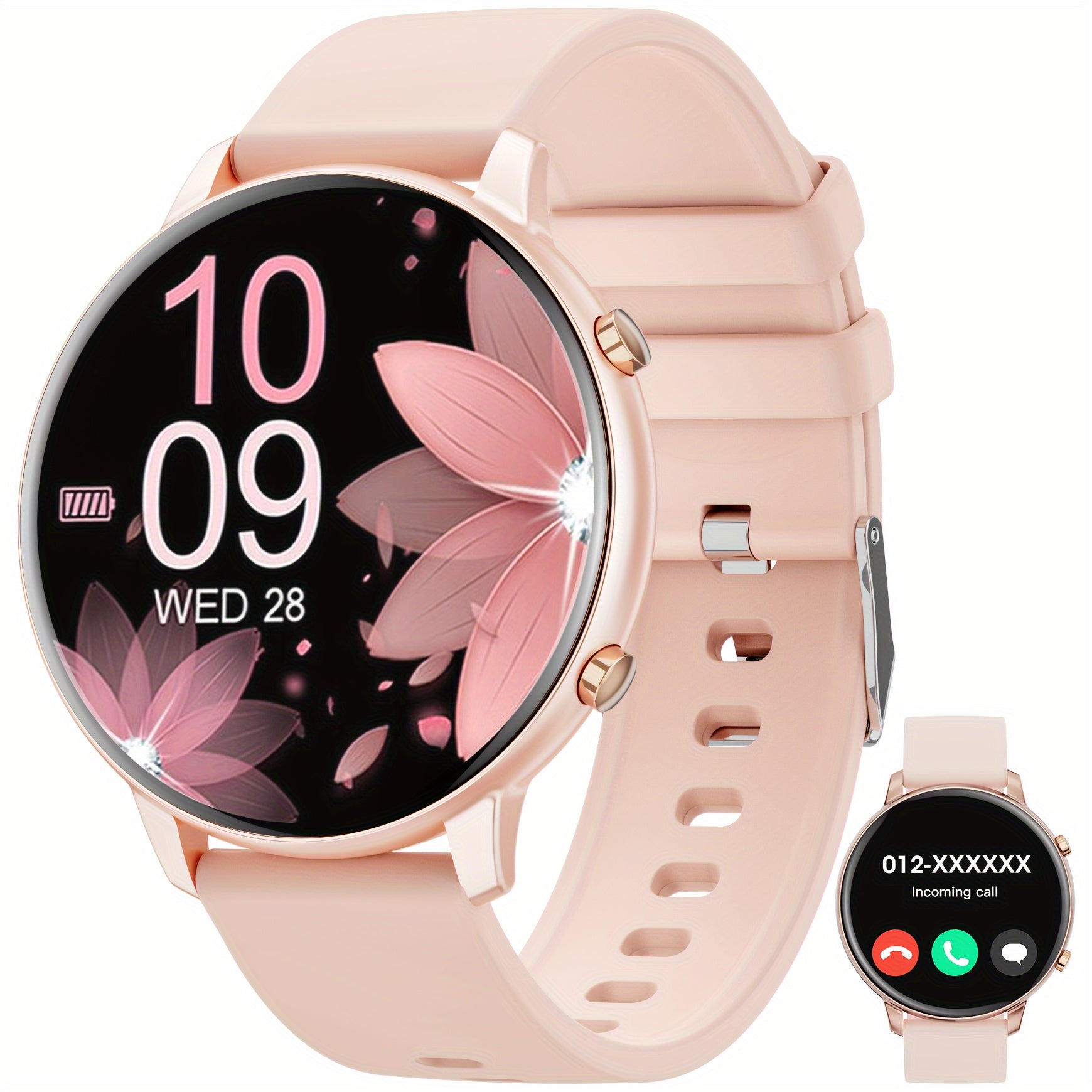 Smartwatch for Women Men 1.39 Inch HD Display 100+ Sports Modes Waterproof IP67