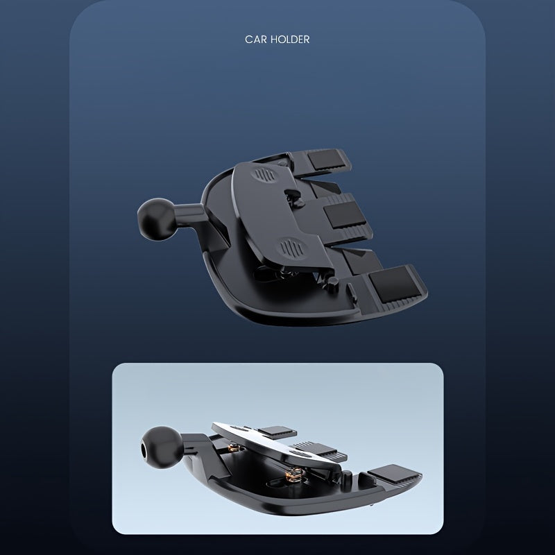 Avtomobil telefoni uchun tutqich, avtomobil CD navigatsiya o'rnatgich, 360° aylantirish, bardoshli plastmassa