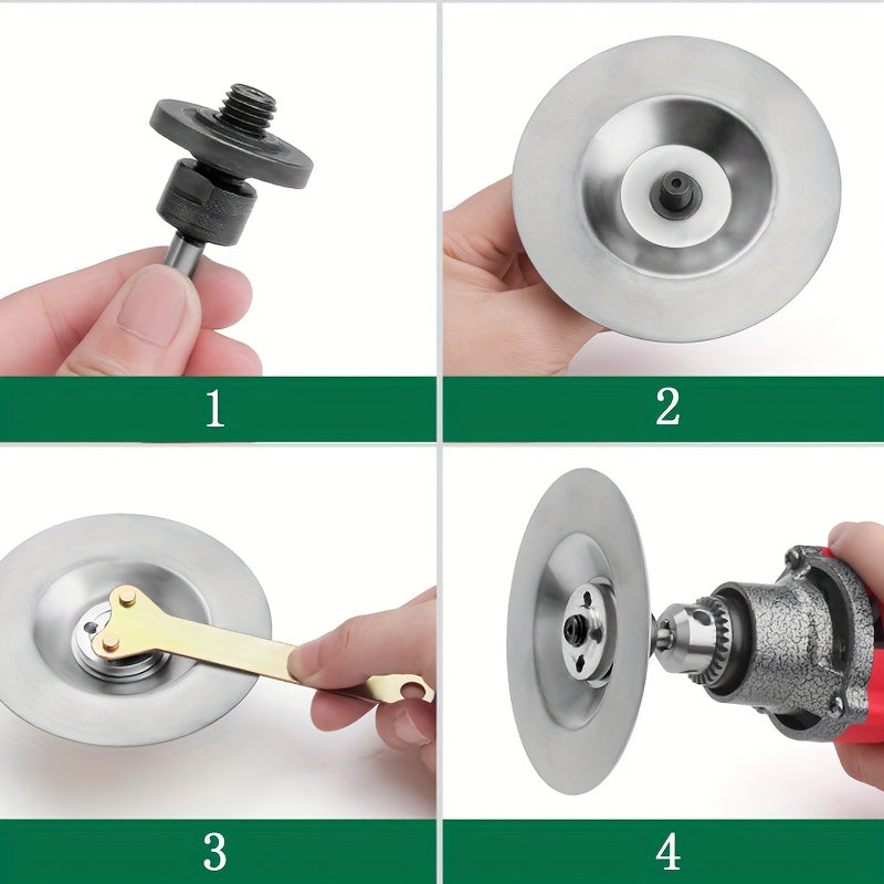 4 dyuymli 100mm olmos bilan ishlov berish kubogi g'ildirak metall pichoqni silliqlash va silliqlash uchun