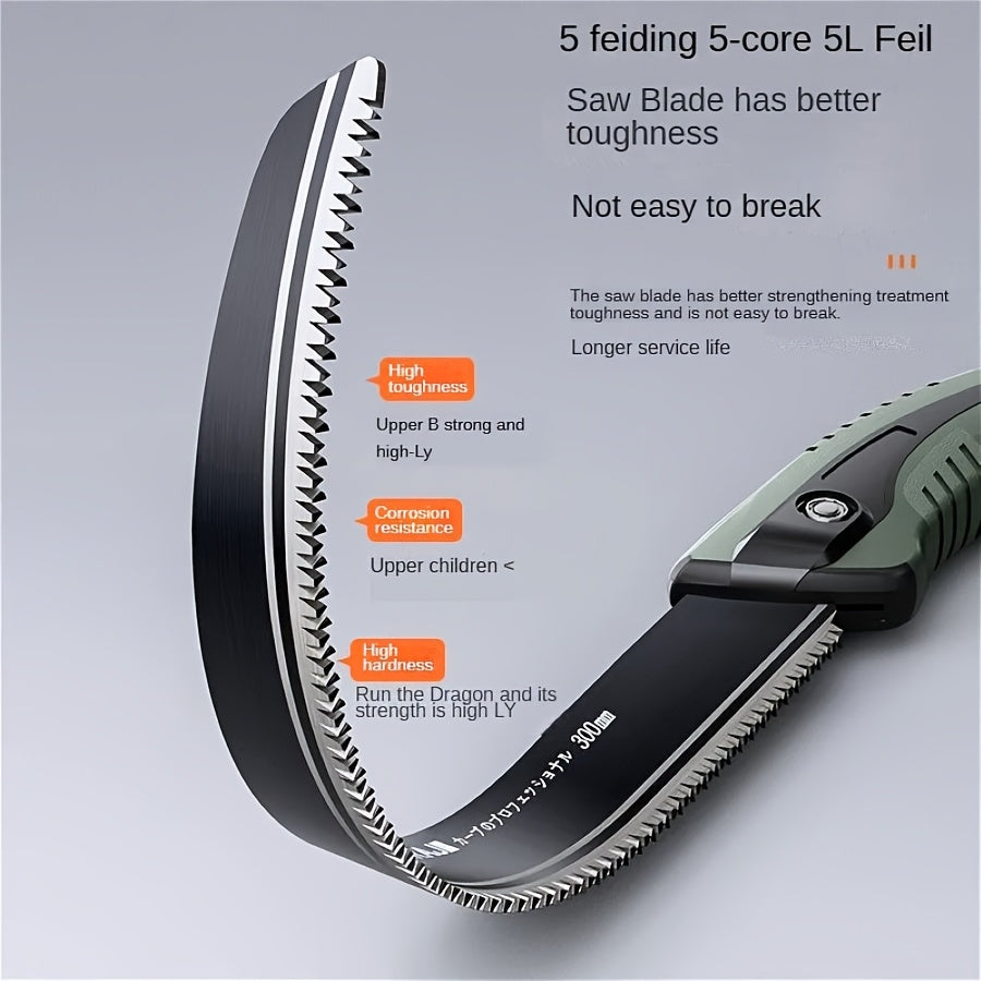 Japanese-Style Hand Saw SK5 Steel Laser Rust Prevention Gardening Woodworking