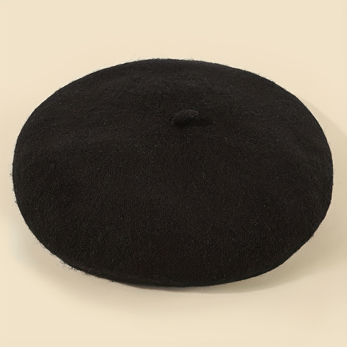 Y2K-Inspired Solid Color Beret Unisex Fashion Accessory for Outdoor Wear