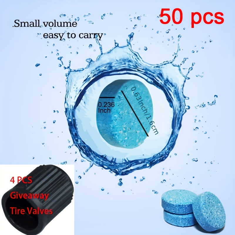 Car Windshield Washer Fluid Effervescent Tablet for Oil Removal All Seasons