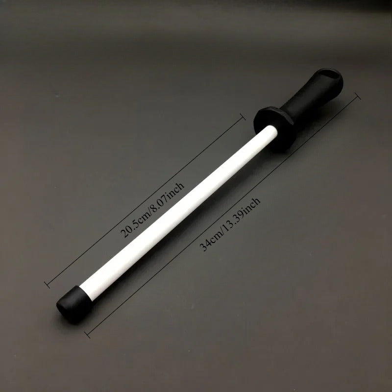 Ceramic Knife Sharpening Rod with ABS Handle 20.32 25.4 30.48 cm Kitchen Sharpener