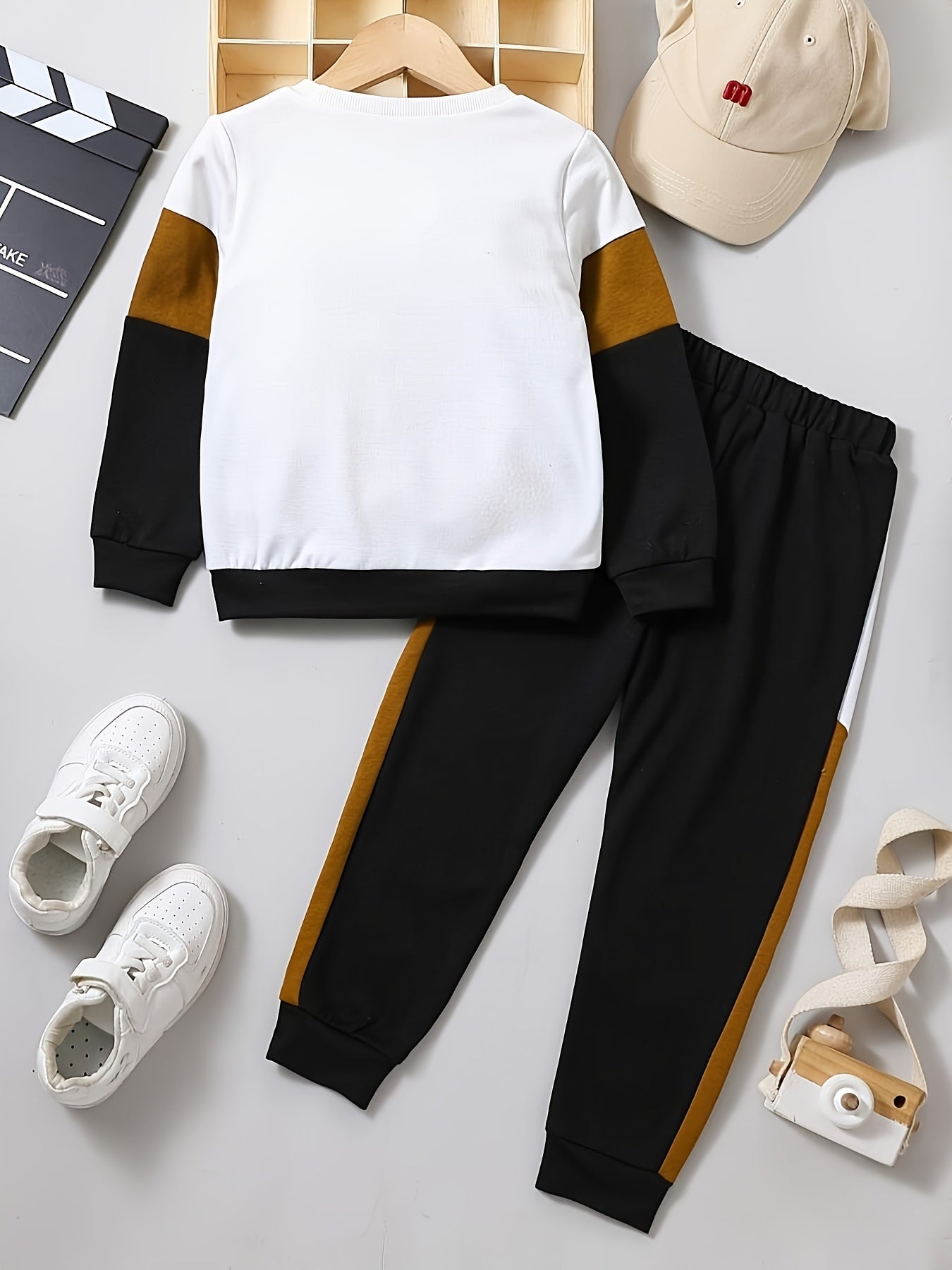 Children's Autumn Winter Long Sleeve Sweater and Pants Set for Ages 1-8